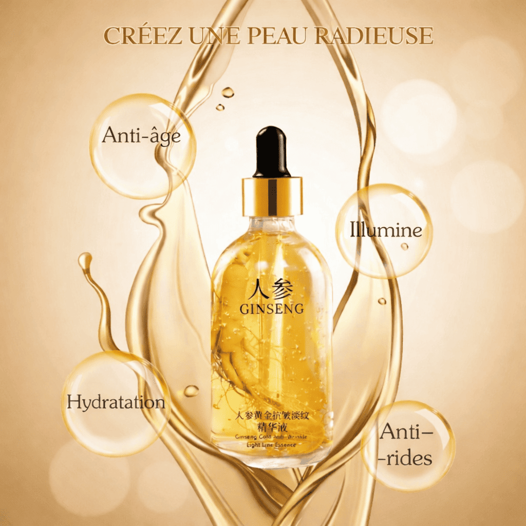 Sérum Visage 24K à l’Acide Hyaluronique & collagène.