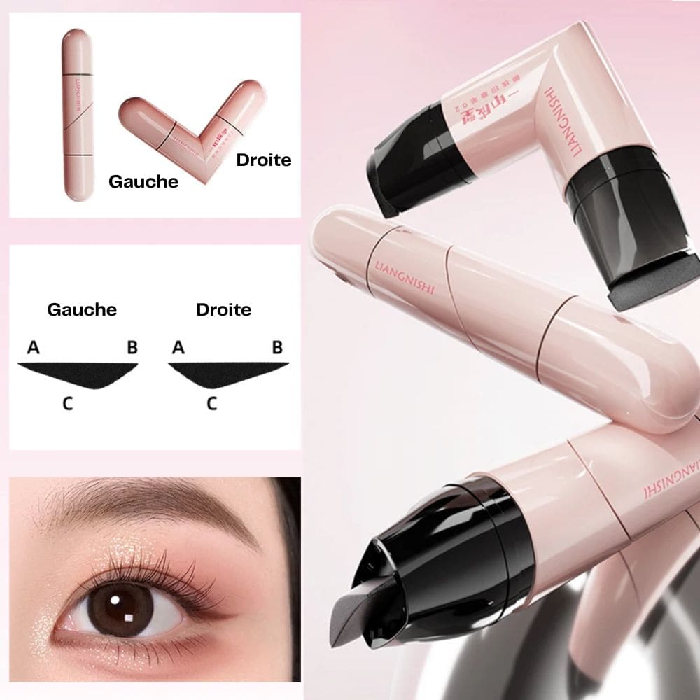 Eyeliner Tampon 2 - en - 1 — Regard Parfait & Symétrique en 5 Secondes - ACHAVITAL